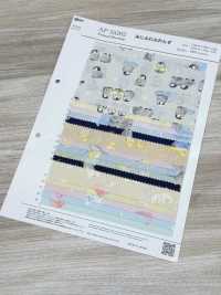 AP55202 みにふわふれんず シーチング(丸巻)[生地] コスモテキスタイル サブ画像