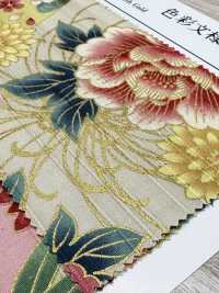 AP55901-DR 色彩文様 サテン スラブ(半折)[生地] コスモテキスタイル サブ画像