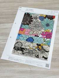 AP55803 C/L フラワー キャンバス(丸巻)[生地] コスモテキスタイル サブ画像