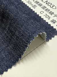 NLN03 10オンス 綿麻混紡綾デニム[生地] ダックテキスタイル サブ画像