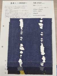 SR-1515 綿麻シーチング×インディゴ流しPT[生地] 古山 サブ画像