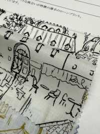 28116 60sローン風景画プリント[生地] SUNWELL(サンウェル) サブ画像