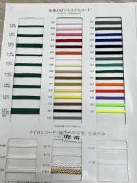 K-321 先染めポリエステルコード 平紐 極太[リボン・テープ・コード] RIVER サブ画像