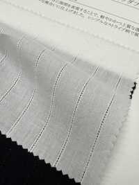11569 先染コットン/リネンハシゴドビーストライプダブルワッシャー[生地] SUNWELL(サンウェル) サブ画像