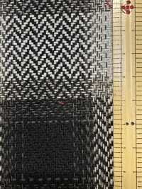 SBT-009 8/1オーガニックヘビーヘリンボン オンブレーチェック[生地] 桑村繊維 サブ画像