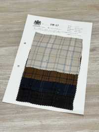 CW-17 綿ウールシュリンク チェック[生地] 桑村繊維 サブ画像