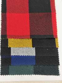 CH-6325 トリプルヤーン ツイルブロックチェック[生地] 桑村繊維 サブ画像