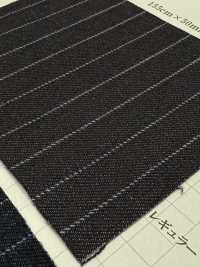 810-YWG 針抜き ストライプ デニム 11oz[生地] 吉和織物 サブ画像