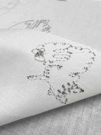 1026-648-1 60ローン 刺繍 ネコ[生地] 北高 サブ画像