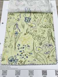 8026-580-1 Wガーゼ 綿描き花[生地] 北高 サブ画像