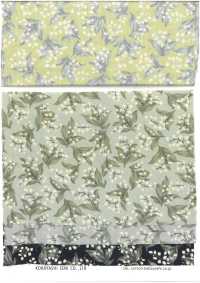 KTS7135 ブロード 小花 ネコ柄プリント[生地] コットンこばやし サブ画像