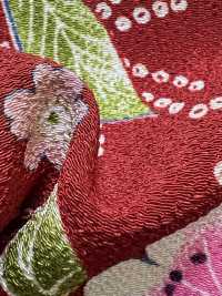 KKP2338-D-UMENIHITTA 二越ちりめん® 梅に疋田[生地] 宇仁繊維(小紋工房) サブ画像