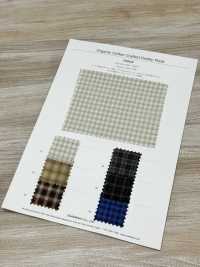 3SG040 オーガニックコットン クラフテッド ドビー プレイド[生地] シャンブレー サブ画像