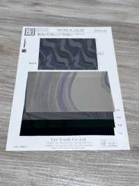 KKP3159-W-DBK-128W ピーチ ファイユ 広巾 多色プリント[生地] 宇仁繊維(小紋工房) サブ画像