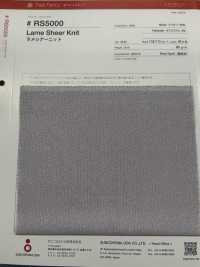 RS5000 ラメ シアー ニット[生地] サンコロナ小田 サブ画像