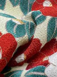 KKP2338-D-MODANTBK 二越 ちりめん® モダン椿[生地] 宇仁繊維(小紋工房) サブ画像