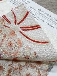 KKP2338-D-SKRMSB 二越ちりめん® 桜結び[生地] 宇仁繊維(小紋工房) サブ画像