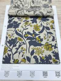 7026-1710-1 CL シーチング シルエット花柄[生地] 北高 サブ画像