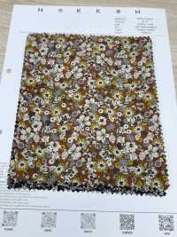 7026-1720-2 21W コール天 更紗花[生地] 北高 サブ画像