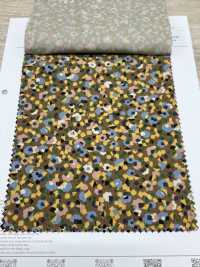 4026-1755-3 21W コール天 幾何花[生地] 北高 サブ画像