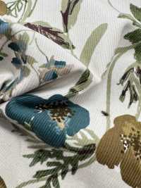 4026-1755-6 21W コール天 オーバーダイ花[生地] 北高 サブ画像