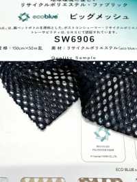 SW6906 ecoblue®️ ビッグメッシュ[生地] 三和繊維 サブ画像
