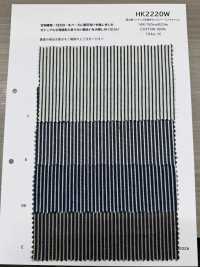 HK2220W 岡山産 インディゴ 先染め ヒッコリー・ワンウォッシュ[生地] 古山 サブ画像