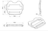 HH060-A アルティカ チルトヘッド ヒップベルト バックル[バックル・カン類] Trimmers サブ画像