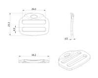 HH060-B アルティカ ユニバーストリグライド[バックル・カン類] Trimmers サブ画像