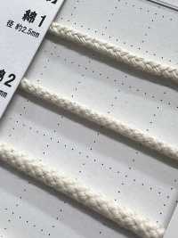 C2 天然素材コード PART1 綿2 丸紐 芯入り 3.0mm[リボン・テープ・コード] こるどん サブ画像