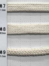 C8 天然素材コード PART1 綿8 袋紐 9.0mm[リボン・テープ・コード] こるどん サブ画像