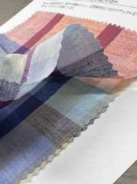 35530 60sコットン/ 麻 ローン マドラスチェック[生地] SUNWELL(サンウェル) サブ画像