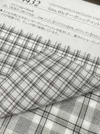 14432 fuwa.60sオーガニックコットンシャーリングチェック[生地] SUNWELL(サンウェル) サブ画像