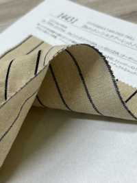 14431 20sコットン/ シルクブーレットノイル ヒッコリーストライプ[生地] SUNWELL(サンウェル) サブ画像