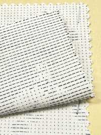 A-1528 刺し子風 フラワー ジャガード[生地] 有延商店 サブ画像