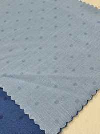 A-1510 フラワー&ドット インディゴ染 プリント[生地] 有延商店 サブ画像