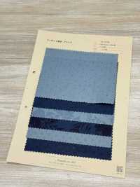 A-1510 フラワー&ドット インディゴ染 プリント[生地] 有延商店 サブ画像