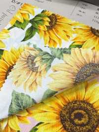 850541 ブロード Himawari Oil painting touch[生地] VANCET サブ画像