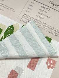 850552 オックス 未晒 コットン Aspara Stripe[生地] VANCET サブ画像