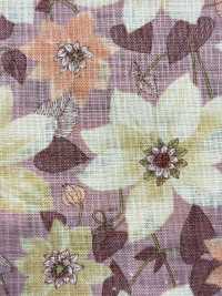 850558 リネンライク スラヴ サロンドフルール Clematis[生地] VANCET サブ画像