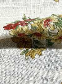 850559 リネンライク スラヴ サロンドフルール Petit Bouquet[生地] VANCET サブ画像