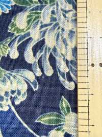 850561 スケア 藍染風 和柄 雲海に扇菊[生地] VANCET サブ画像