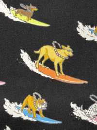 850599 ブロード スタイリッシュポップ Surfing Dogs[生地] VANCET サブ画像
