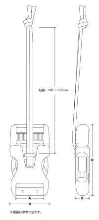 LB-CR YKK LB-CR サイド / コードリリースタイプ 25mm[バックル・カン類] YKK サブ画像