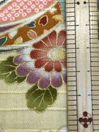 AP62902 色彩文様 ゴールドプリント サテン (丸巻)[生地] コスモテキスタイル サブ画像