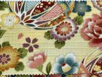 AP62902 色彩文様 ゴールドプリント サテン (丸巻)[生地] コスモテキスタイル サブ画像