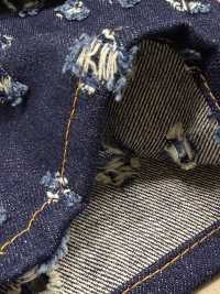 WALA-30ID ワラカット ランダムスクエア柄 デニム[生地] ダックテキスタイル サブ画像