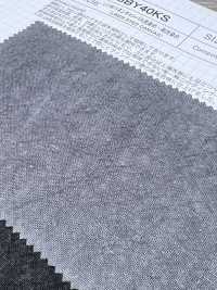 SBY40KS L1/40 リネンキャンバス 炭染め・柿渋染め[生地] 柴屋 サブ画像