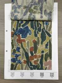 8026-1790-2 綿 麻 シーチング  アートボタニカル[生地] 北高 サブ画像