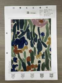 8026-1790-2 綿 麻 シーチング  アートボタニカル[生地] 北高 サブ画像